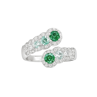 HLJR005 Aura RoundLuxe Ring – Platinum Statement Gift