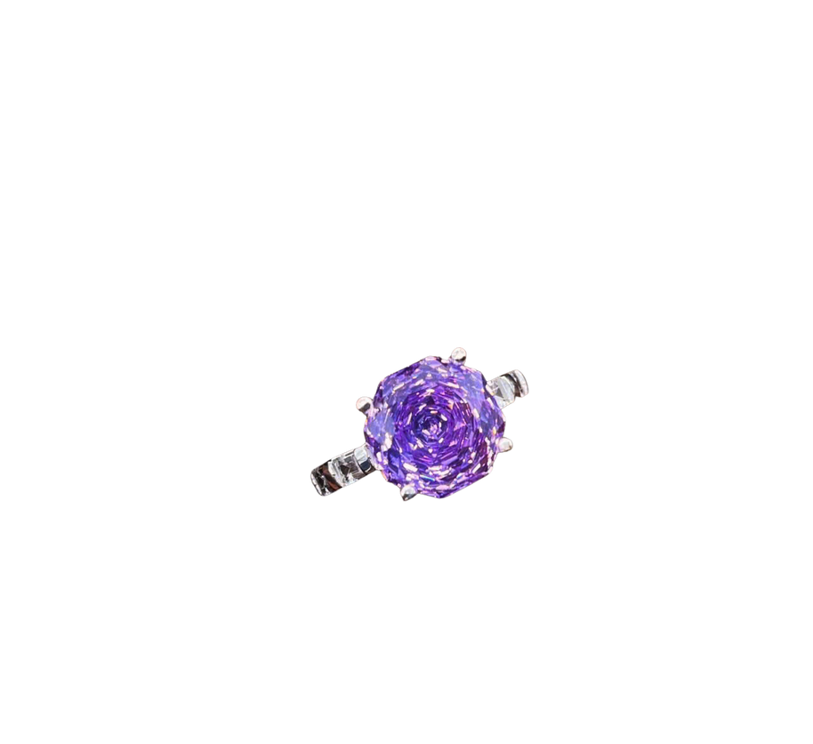 HLJR020 Aura SpiralLuxe Ring – Platinum Statement Gift