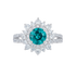 HLJR014 Aura RoundLuxe Ring - Platinum Statement Gift