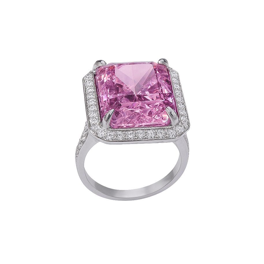 HLJR003 Aura OctaLuxe Ring – Platinum Statement Gift