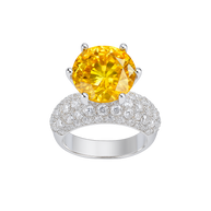 HLJR009 Aura RoundLuxe Ring - Platinum Statement Gift