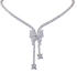 HLJN014 Lumia ButterflyLuxe Necklace - Platinum Statement Gift