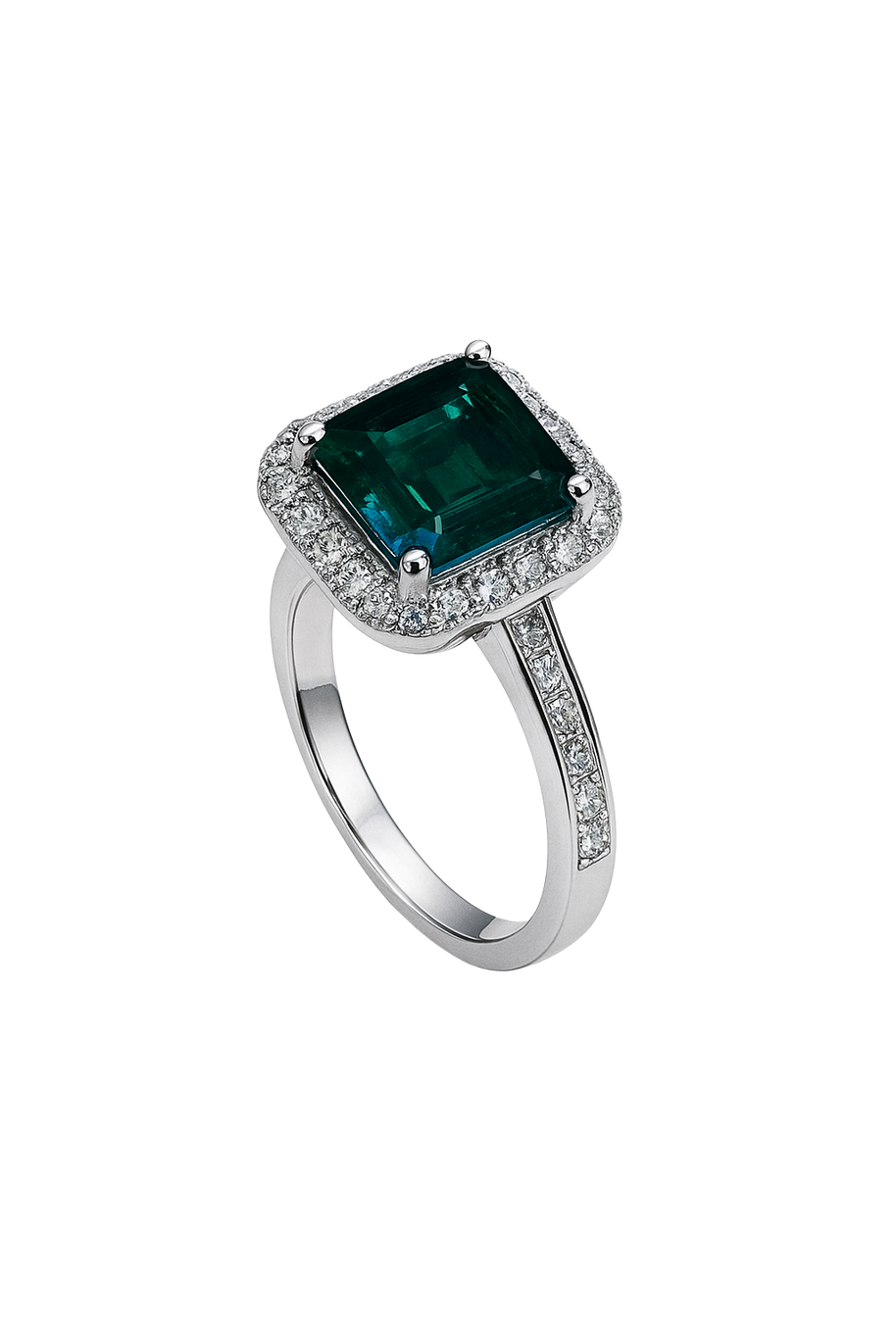 HLJR022 Aura CelesteDropLuxe Ring - Platinum Statement Gift