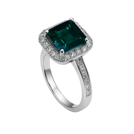 HLJR022 Aura CelesteDropLuxe Ring - Platinum Statement Gift