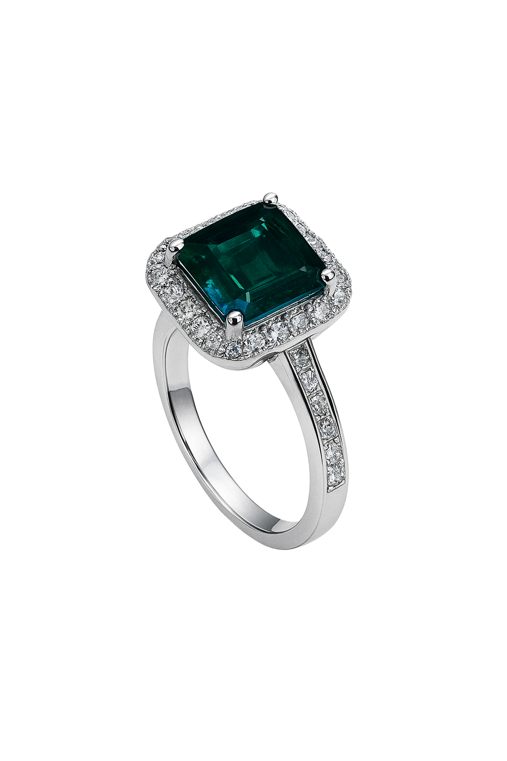 HLJR022 Aura CelesteDropLuxe Ring - Platinum Statement Gift