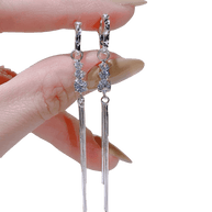 LumiaDrop Moissanite Earrings – Modern Minimalist Sparkle