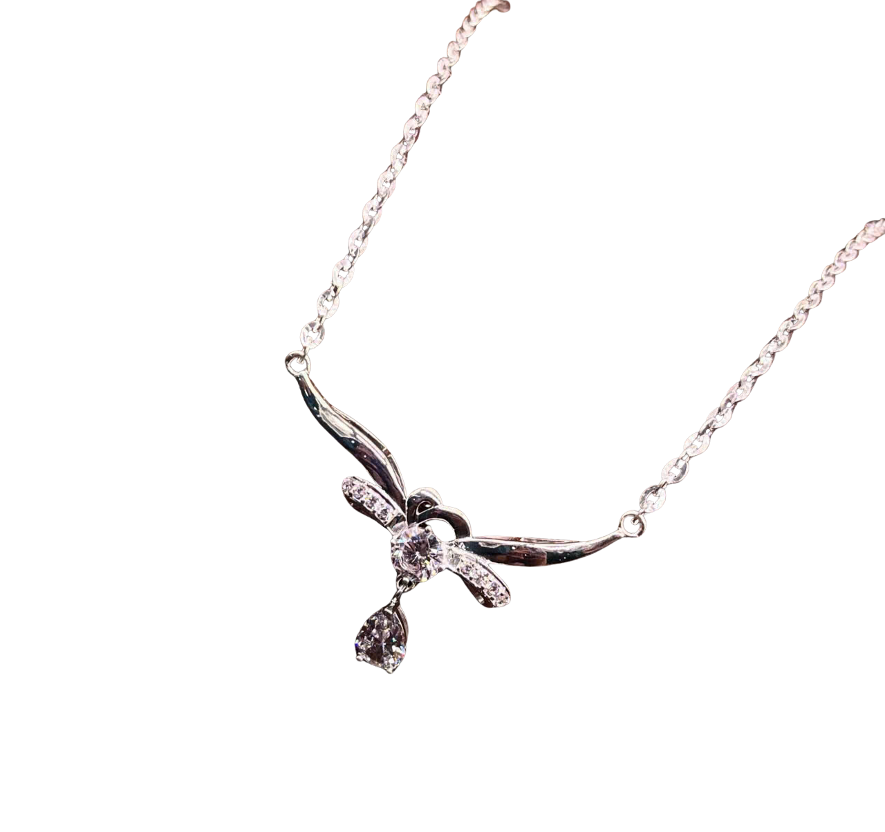 Swan Kiss CZ Pendant – Graceful Sparkle in Motion