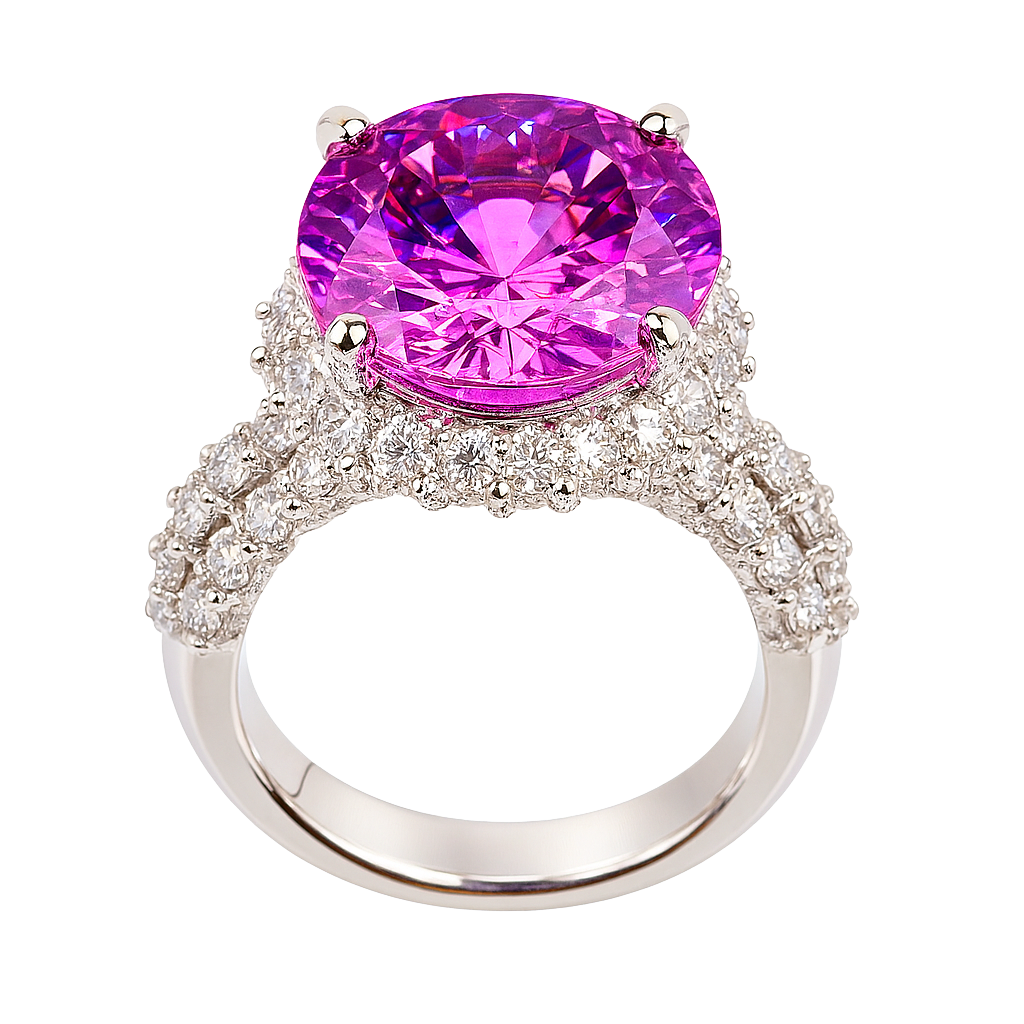 Fuchsia Radiance CZ Statement Ring – Bold Brilliance