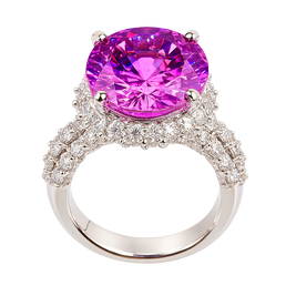 Fuchsia Radiance CZ Statement Ring – Bold Brilliance