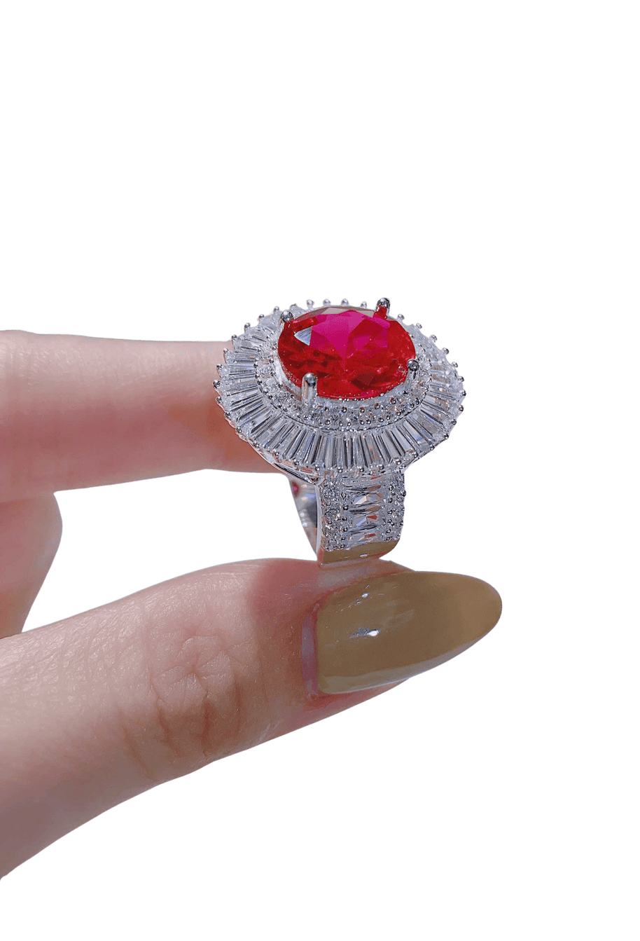 CrownLuxe Halo Ring – 4.45CT Brilliance