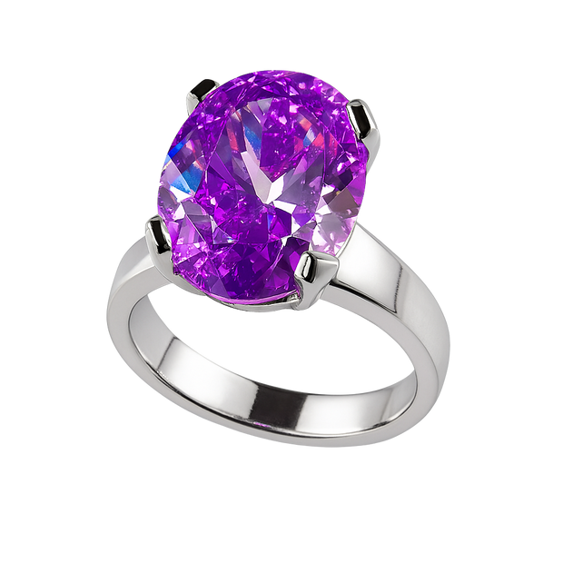 HLJR001 Aura OvalLuxe Ring - Platinum Statement Gift