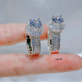 Celeste Bloom Moissanite Ring – Halo Grace