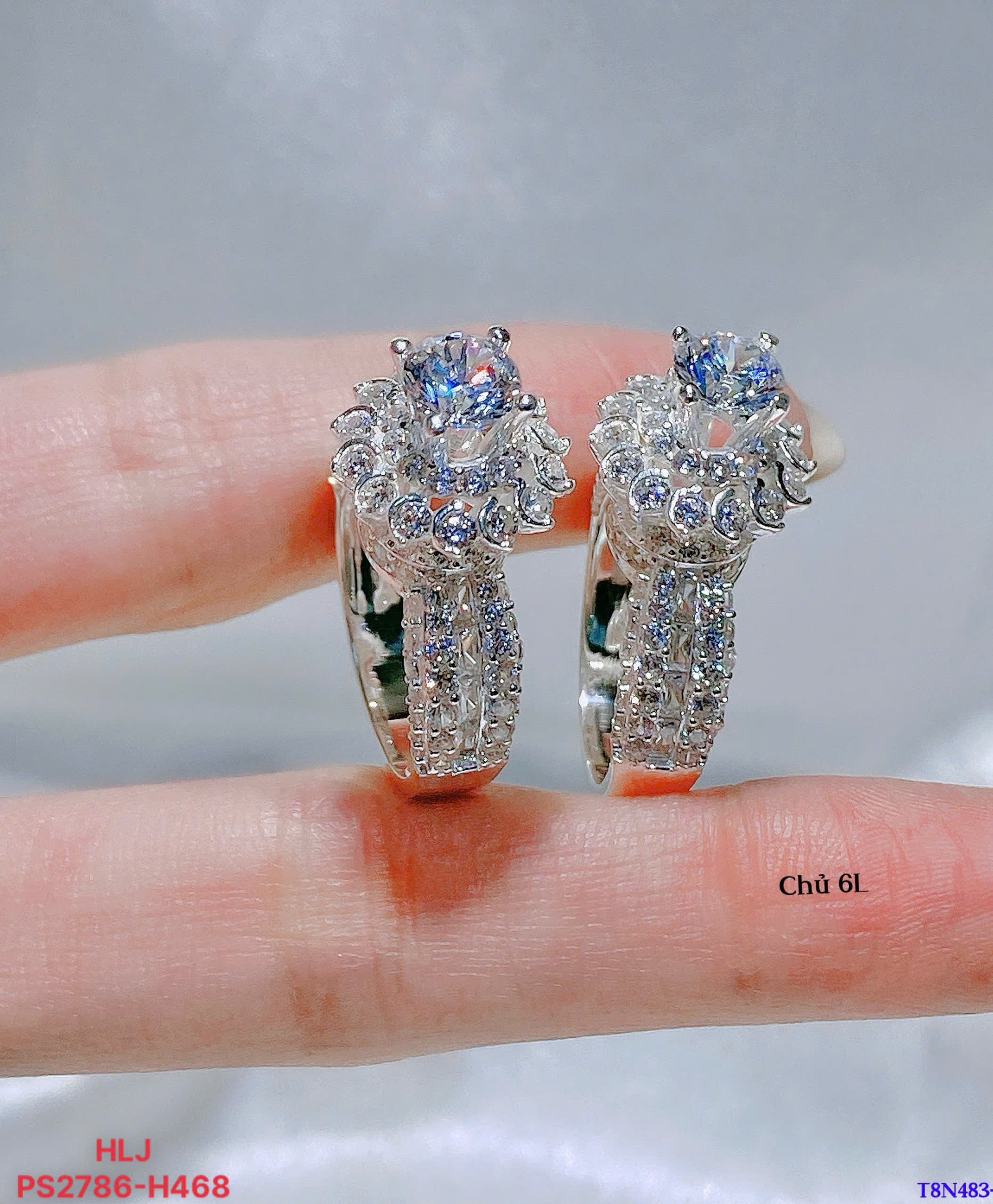 Celeste Bloom Moissanite Ring – Halo Grace