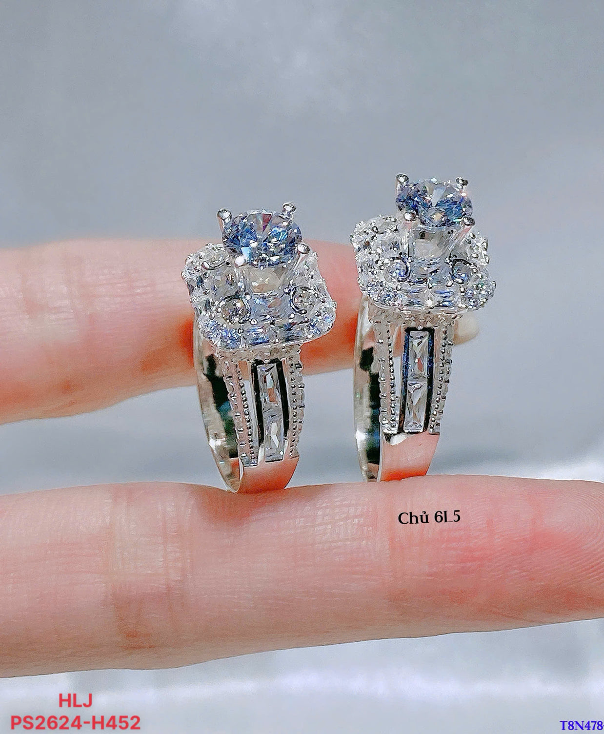 Celeste Bloom Moissanite Ring – Halo Grace