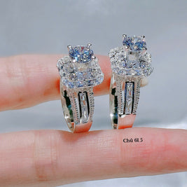 Celeste Bloom Moissanite Ring – Halo Grace