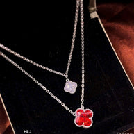 HLJN017 Lumia BloomLuxe Necklace - Platinum Statement Gift