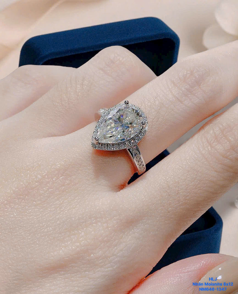HLJR022 Aura CelesteDropLuxe Ring - Platinum Statement Gift