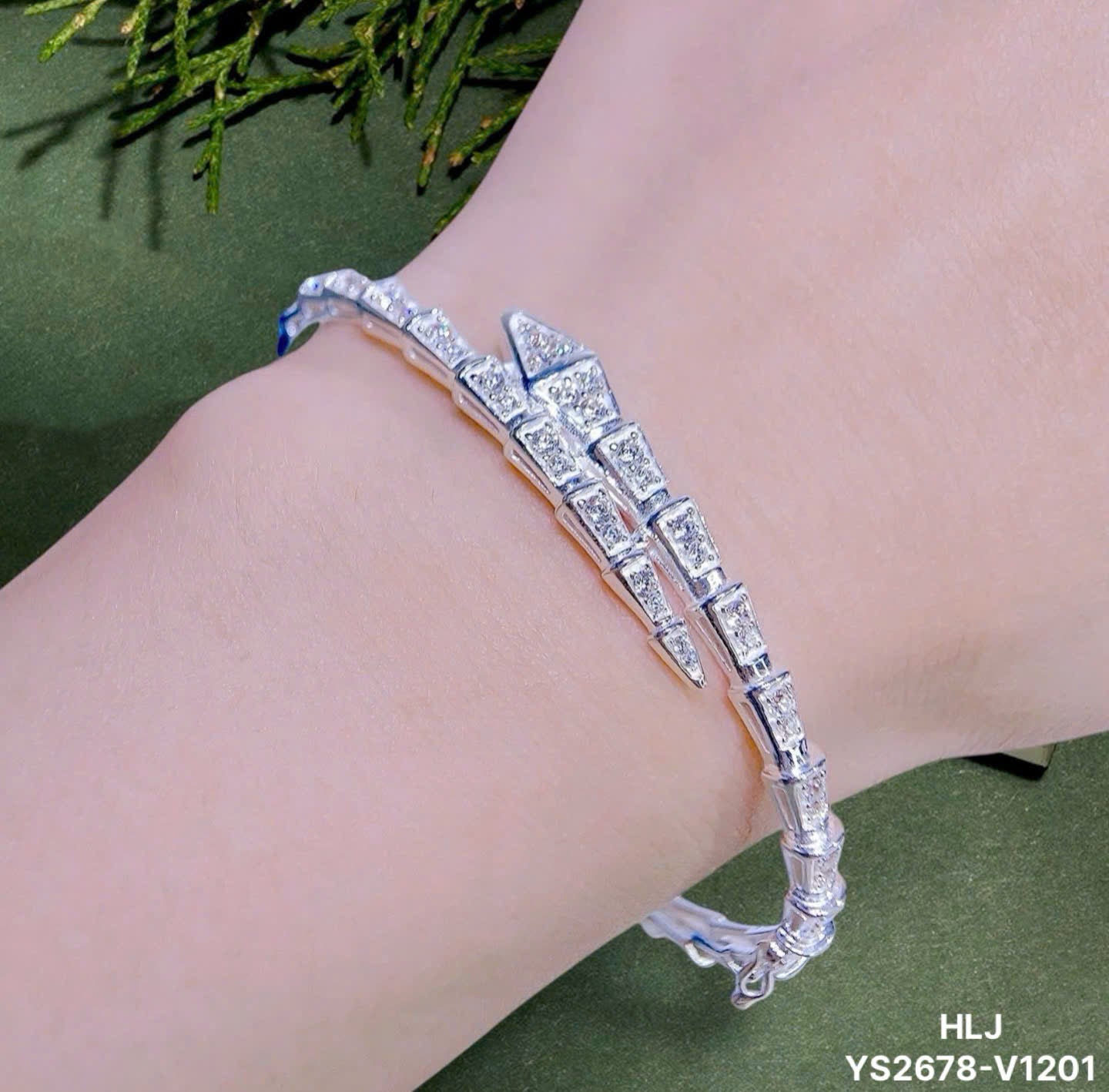 DualHalo CZ Open Bangle – Modern Sparkle, Effortless Glam