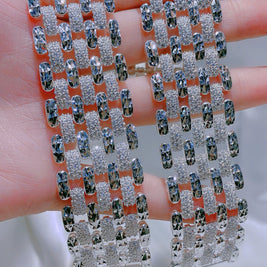 Imperial Sunburst Moissanite Bracelet – Full-Pavé Royal Brilliance