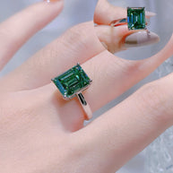 HLJR022 Aura CelesteDropLuxe Ring - Platinum Statement Gift