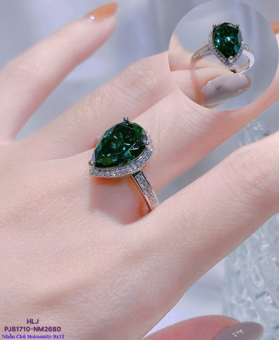 HLJR022 Aura CelesteDropLuxe Ring - Platinum Statement Gift