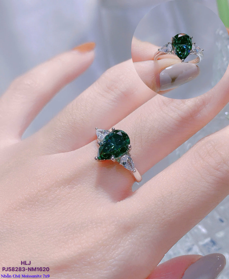 HLJR022 Aura CelesteDropLuxe Ring - Platinum Statement Gift