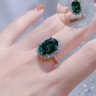 HLJR022 Aura CelesteDropLuxe Ring - Platinum Statement Gift