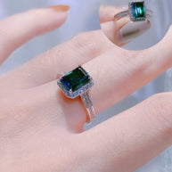 HLJR022 Aura CelesteDropLuxe Ring - Platinum Statement Gift