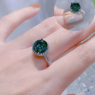 HLJR022 Aura CelesteDropLuxe Ring - Platinum Statement Gift