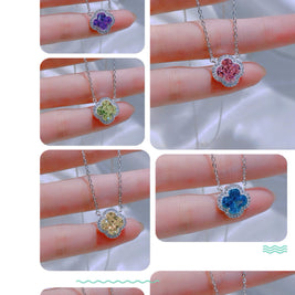 Emerald Clover CZ Pendant – Petite Brilliance