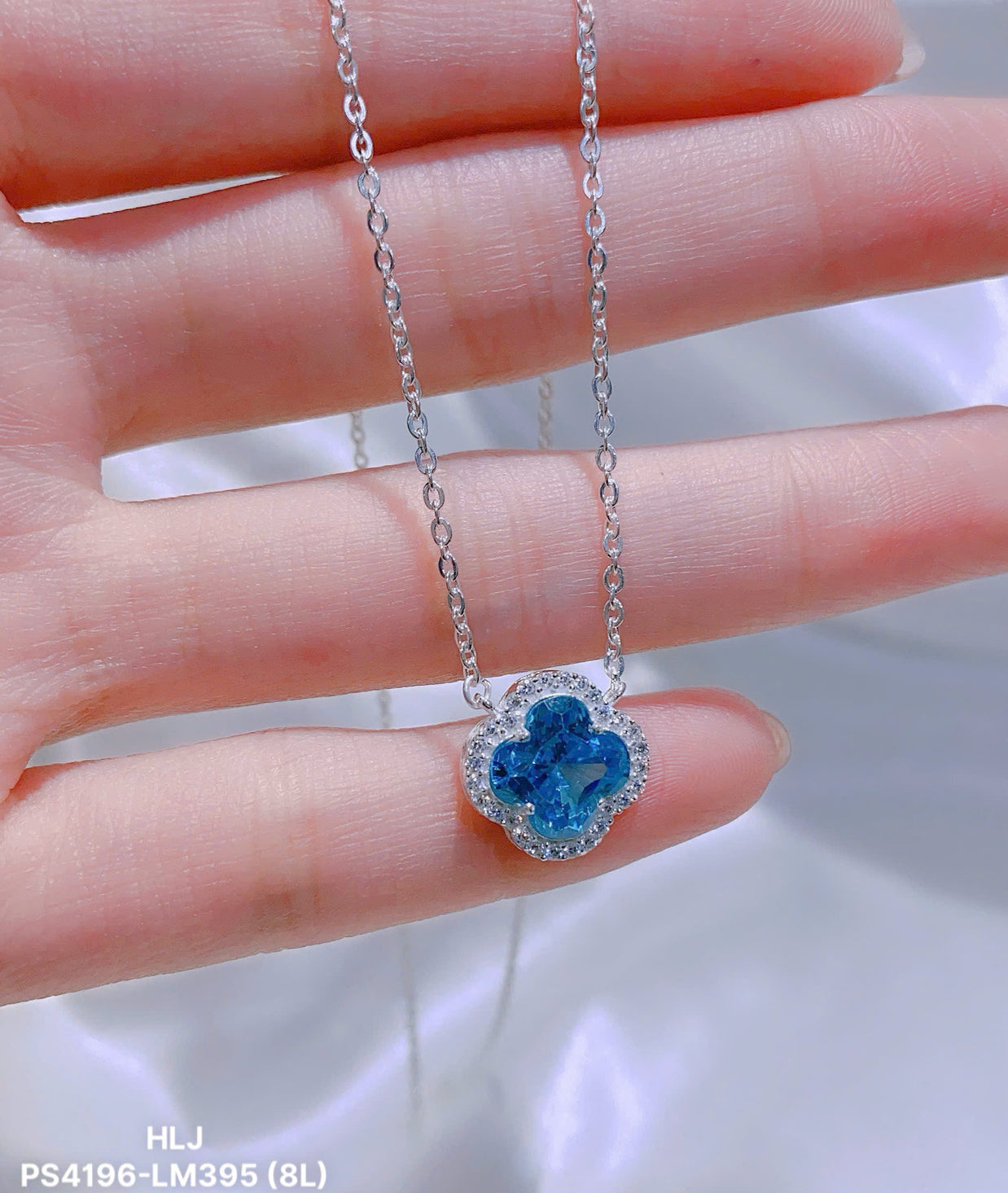Emerald Clover CZ Pendant – Petite Brilliance