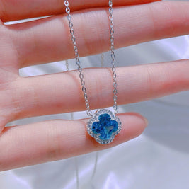 Emerald Clover CZ Pendant – Petite Brilliance