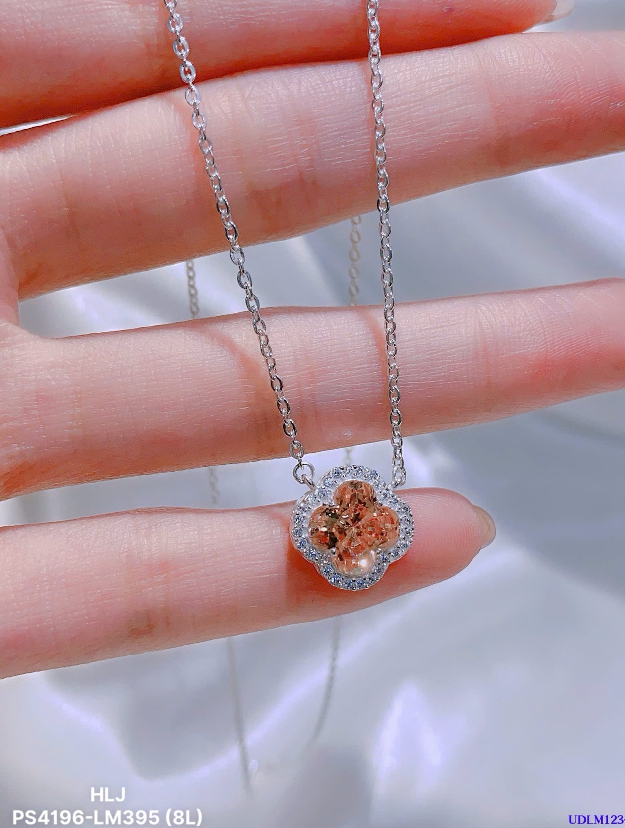 Emerald Clover CZ Pendant – Petite Brilliance