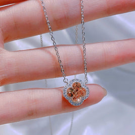 Emerald Clover CZ Pendant – Petite Brilliance