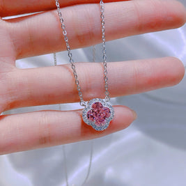 Emerald Clover CZ Pendant – Petite Brilliance