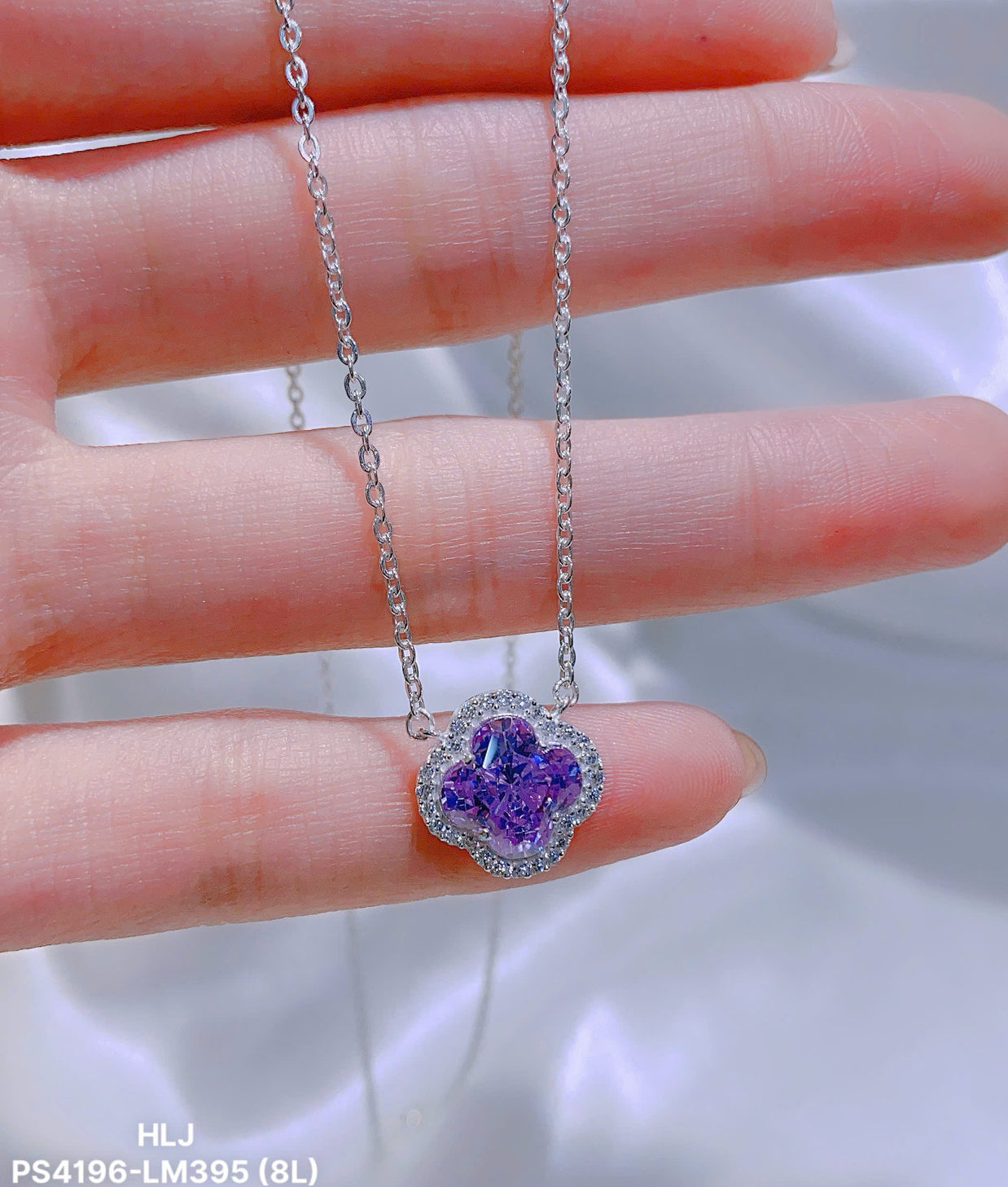 Emerald Clover CZ Pendant – Petite Brilliance