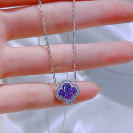 Emerald Clover CZ Pendant – Petite Brilliance