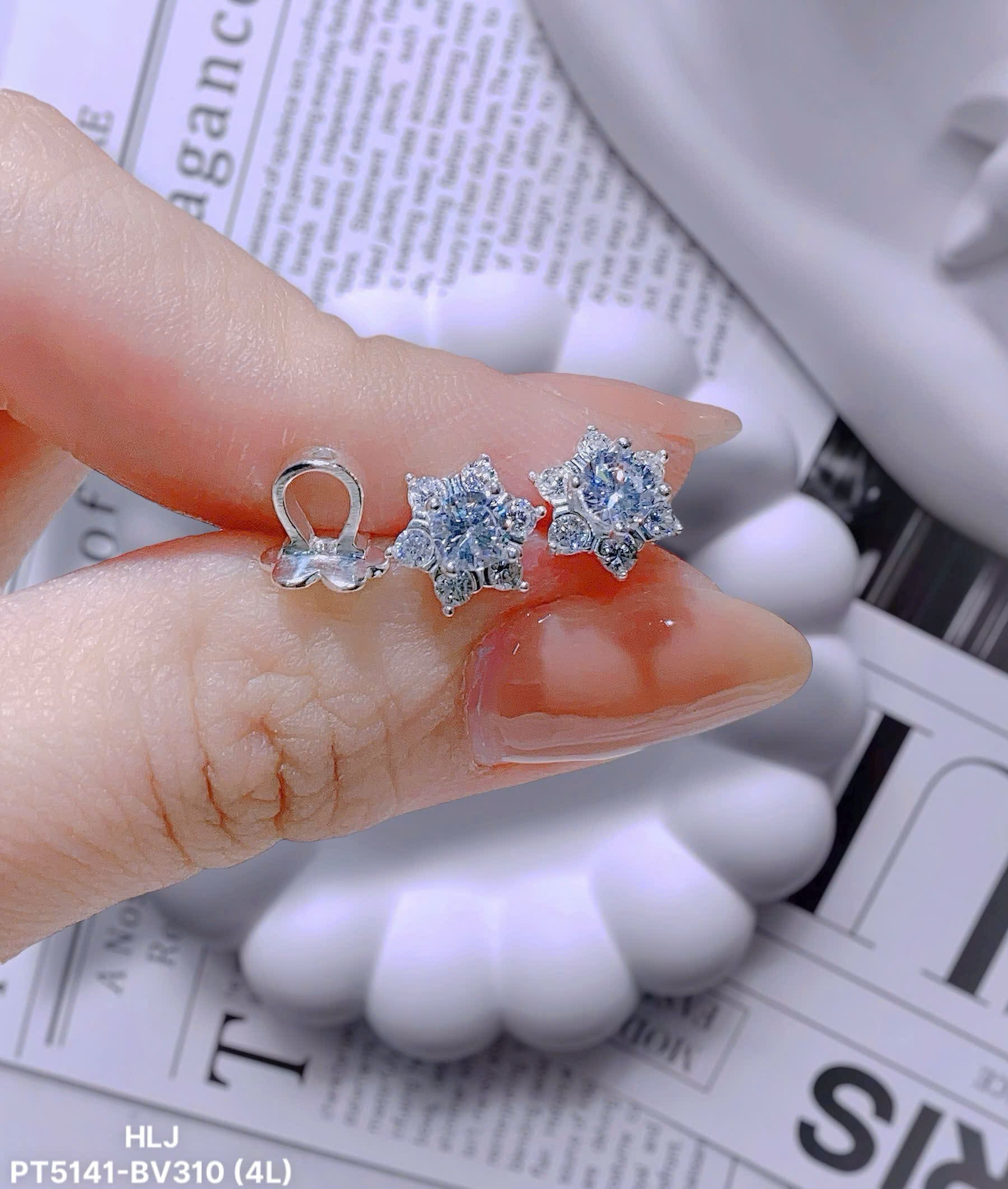 BlueHalo Moissanite Earrings – Oceanic Sparkle Refined