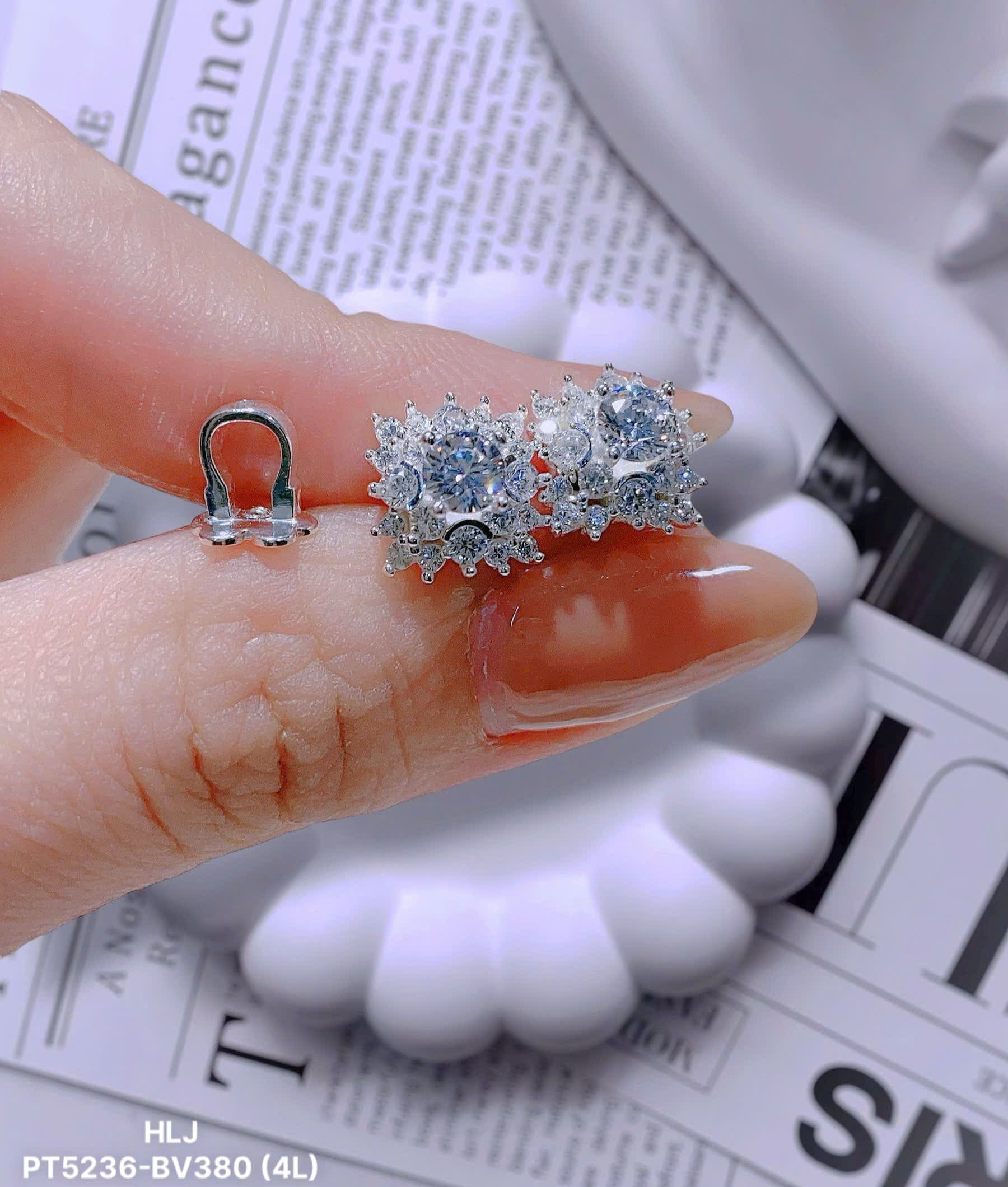 BlueHalo Moissanite Earrings – Oceanic Sparkle Refined
