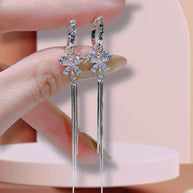 LumiaDrop Moissanite Earrings – Modern Minimalist Sparkle