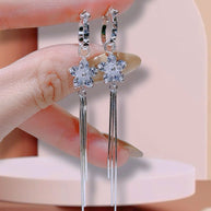 LumiaDrop Moissanite Earrings – Modern Minimalist Sparkle