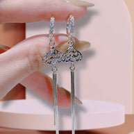 LumiaDrop Moissanite Earrings – Modern Minimalist Sparkle