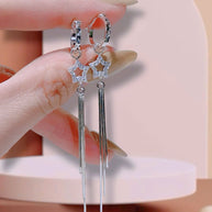 LumiaDrop Moissanite Earrings – Modern Minimalist Sparkle