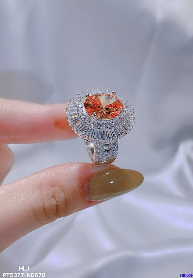 CrownLuxe Halo Ring – 4.45CT Brilliance