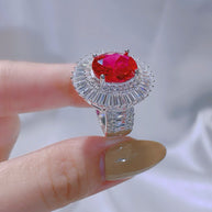 CrownLuxe Halo Ring – 4.45CT Brilliance