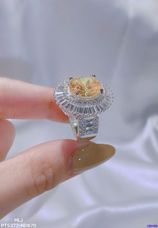 CrownLuxe Halo Ring – 4.45CT Brilliance