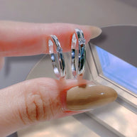 GeoGleam Pyramid Couple Rings – Modern Platinum Duo